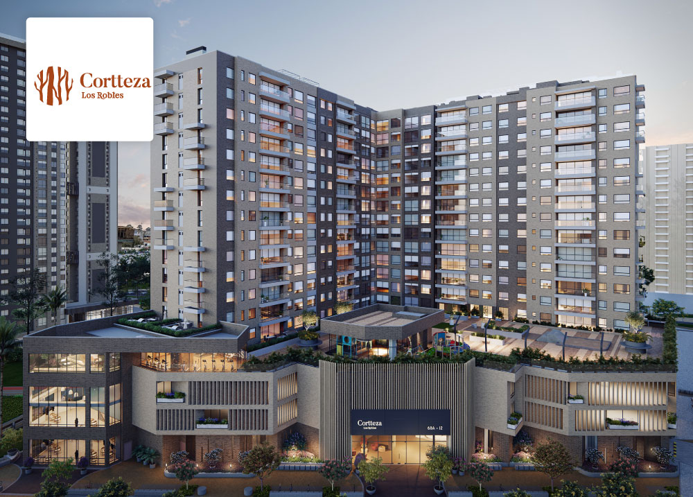 Apartamentos Cortteza en Suba Bogotá - Áreas desde 38m² hasta 120m² con 12 zonas comunes